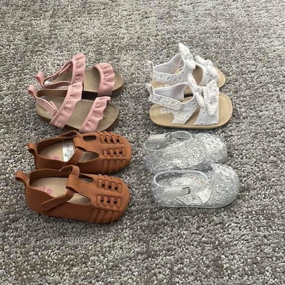 Baby B’gosh Sandals bundle. Size 3-6 Months. Four Pair. - Picture 2 of 3
